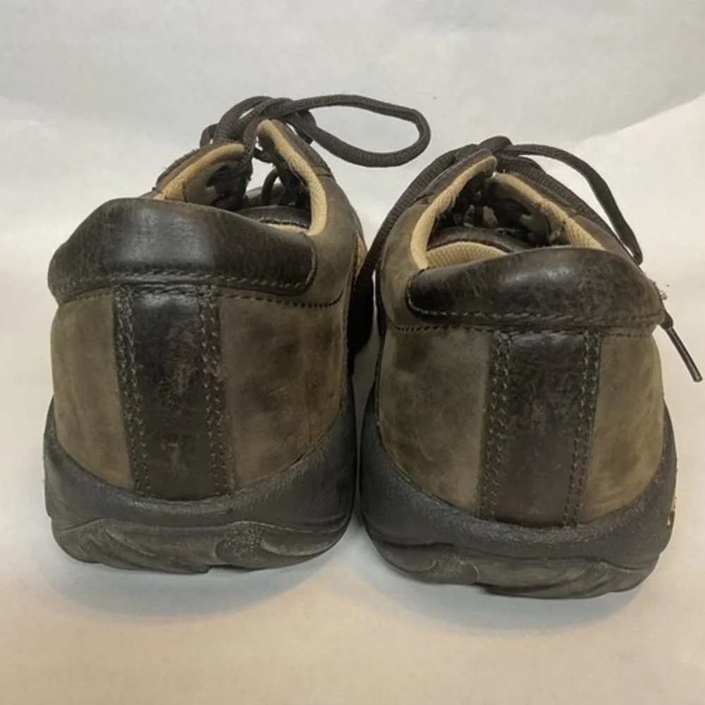 Keen Austin Brown/Yellow Lace Up Walking Oxford Shoes Sneakers Men 12 China